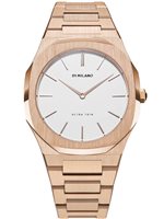 Orologio D1 Milano Donna Ultra Thin in Acciaio placcato oro rosa UTBL09 - UTBL09
